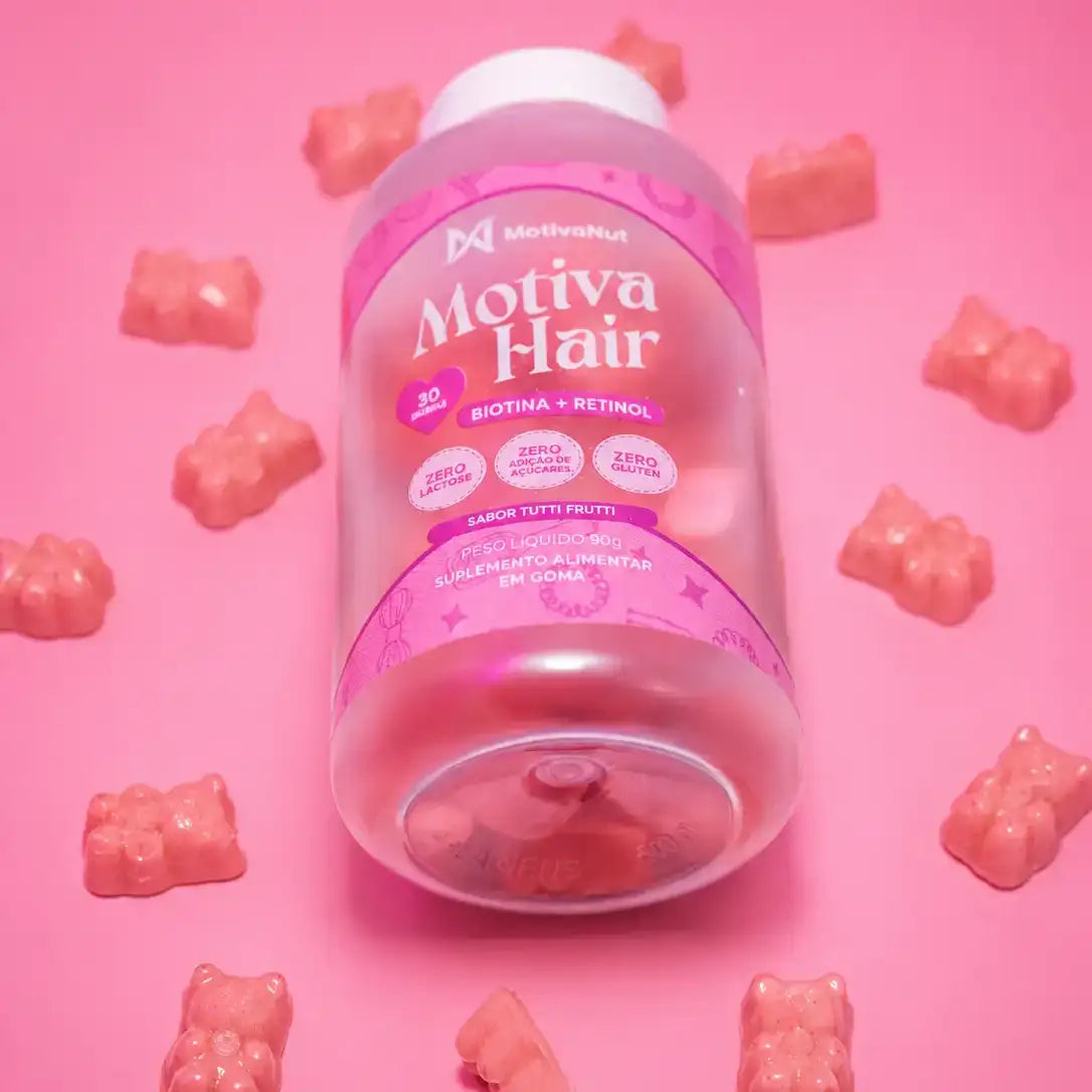 Motiva Hair — Biotina & Retinol para Cabelos, Pele e Unhas