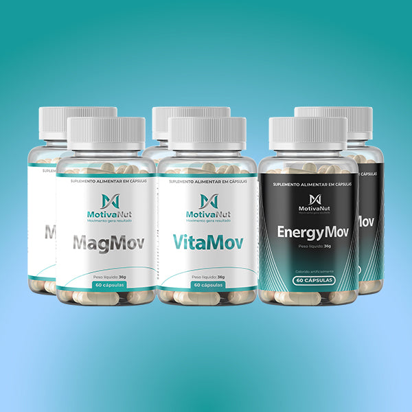 Kit ultra movimento - Ecossistema Motiva / 2 ShapeMov + 2 EnergyMov + 2 VitaMov + 2 MagMov