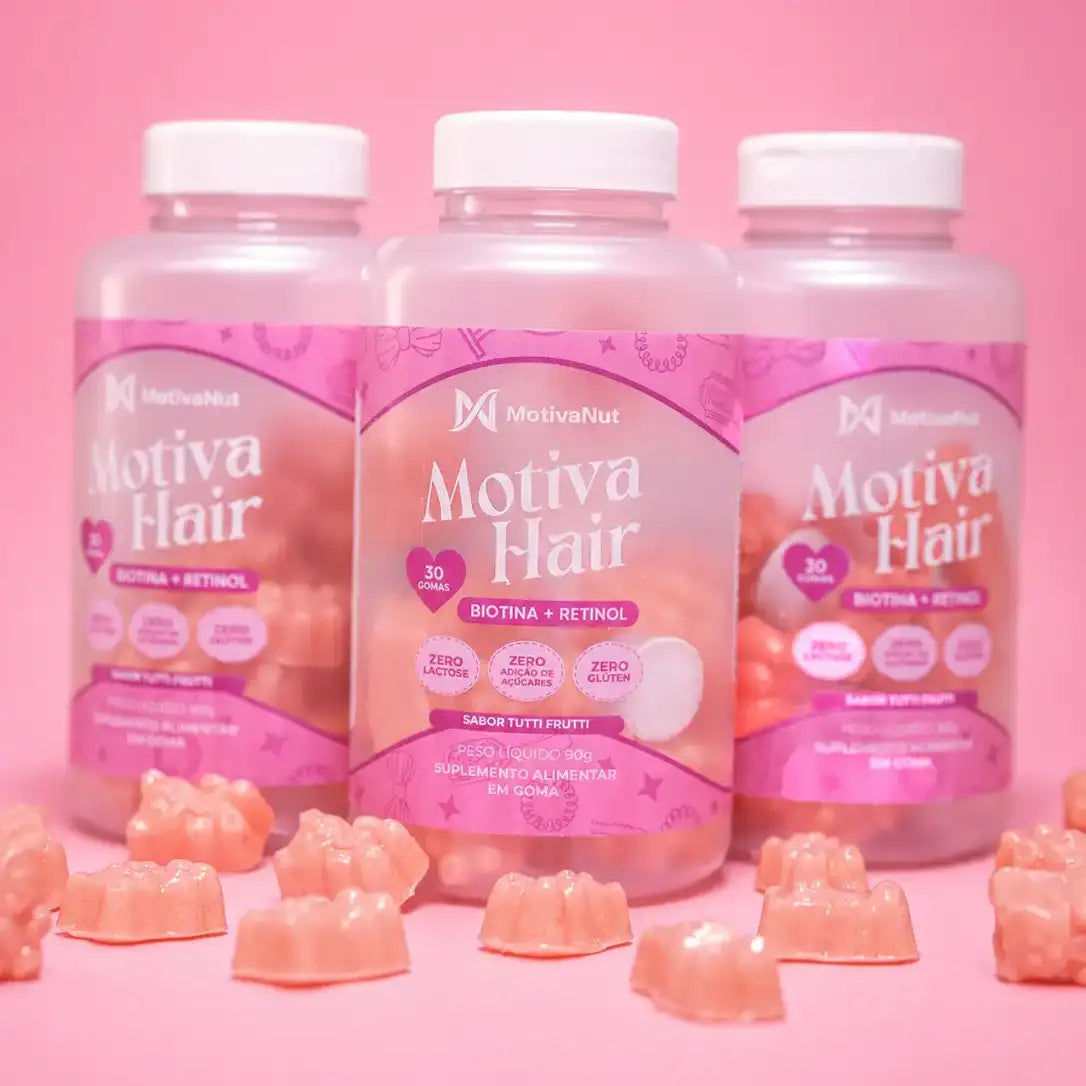 Motiva Hair — Biotina & Retinol para Cabelos, Pele e Unhas